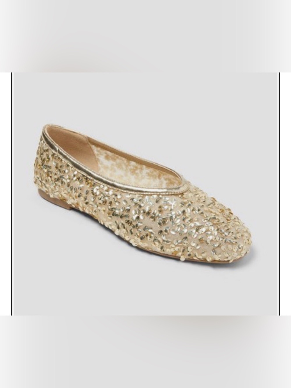 NWT A New Day Women Sammie Shoes with Memory Foam Insole - Champagne - Picture 2 of 8